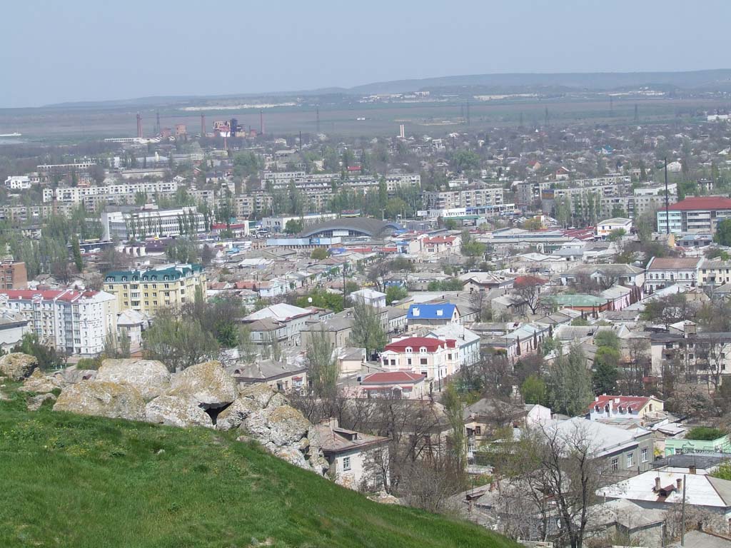 Вид на Керчь с горы Митридат