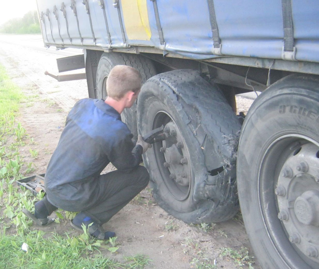 Замена колеса