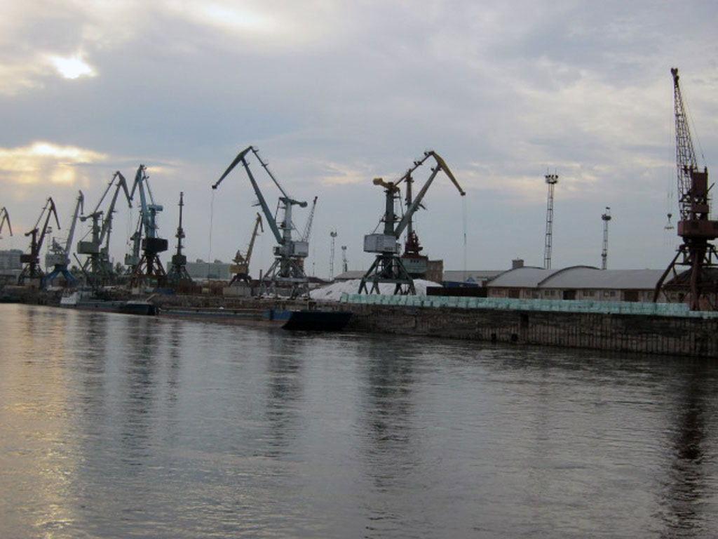 Грузовой порт Красноярска