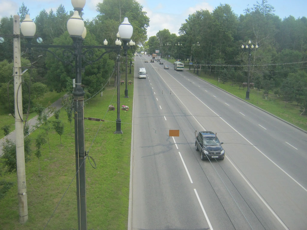 Хабаровск, дорога от аэропорта в центр города